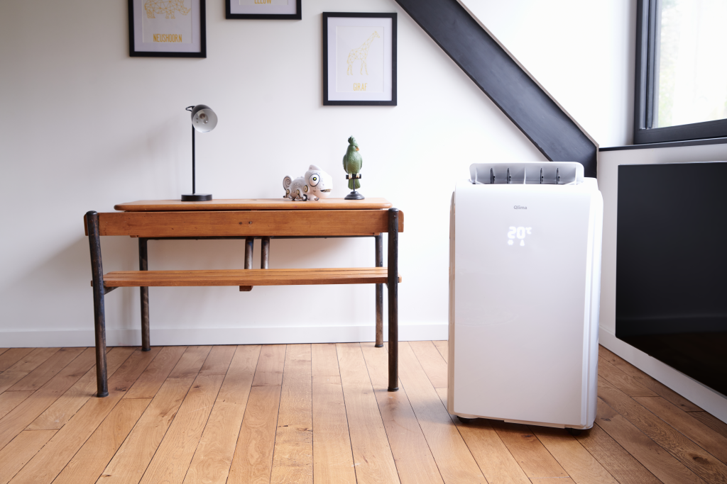 Climatiseur Mobile Qlima P426 – 2,62kW, Classe A, Télécommande, Occasion