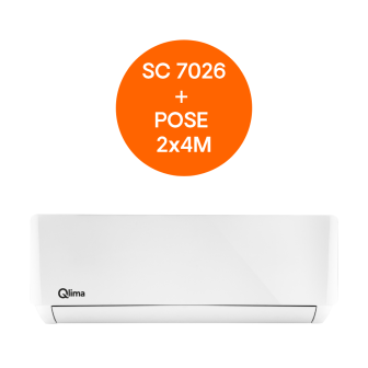 Climatiseur SC 7026 + 2x4 mètres + Installation & Mise en service
