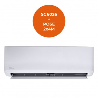 Climatiseur SC 6026 + 2x4 mètres + Installation & Mise en service