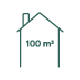 Volume de la maison 100 m3