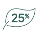 25% de ressources renouvelables