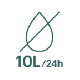 Capacité de déshumidification 10l/24h