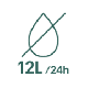 Capacité de déshumidification 12l/24h