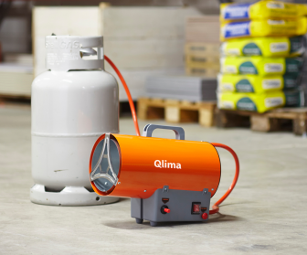 Chauffage de chantier gaz GFA 1010 avec détendeur gaz orange/gris FR